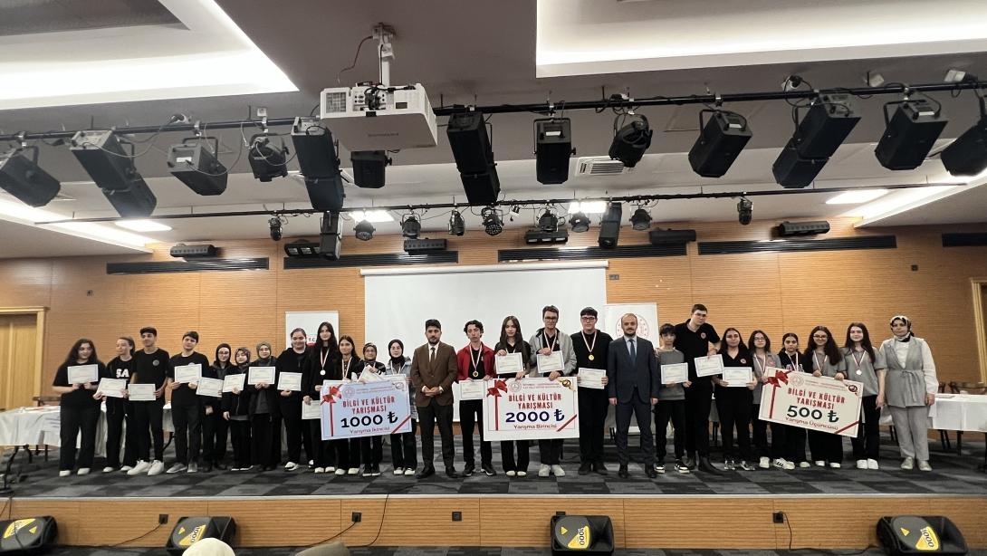 İlkokul, Ortaokul ve Liseler Arası Bilgi Kültür Yarışması Düzenlendi