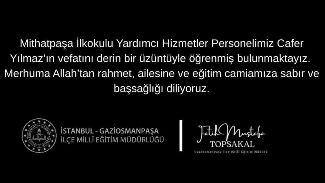 VEFAT VE BAŞSAĞLIĞI